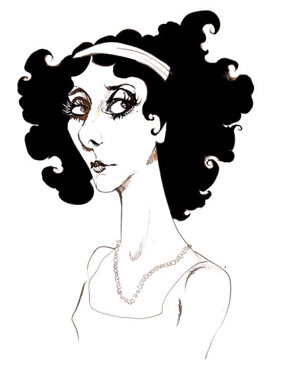 Anna Pavlova - Russische balletdanseres (1881 - 1931); karikatuur door Neale Osborne
